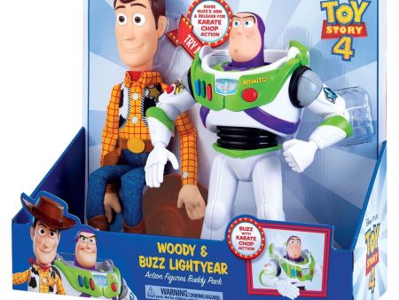 TOY STORY 4 KARATE BUZZ AND WOODY TWIN PACK on Sale