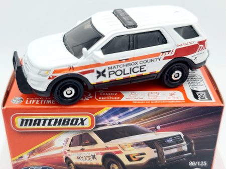 Matchbox  16 Ford Interceptor Utility  MBX County Police  (2025 Mix 1 A Basic - Power Grabs) Fashion