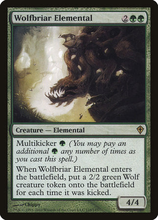 Wolfbriar Elemental [Worldwake] Discount