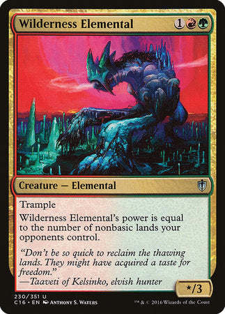 Wilderness Elemental [Commander 2016] Supply