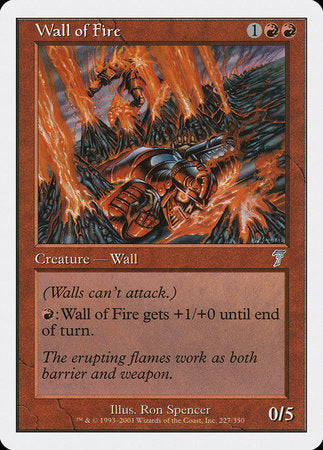 Wall of Fire [Seventh Edition] Hot on Sale