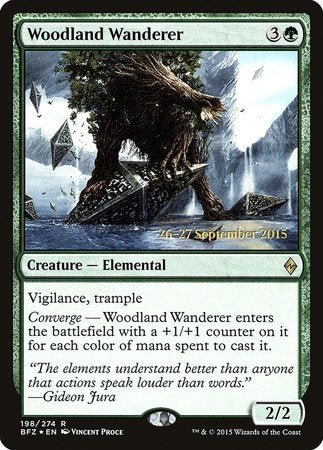 Woodland Wanderer [Battle for Zendikar Promos] Online Sale