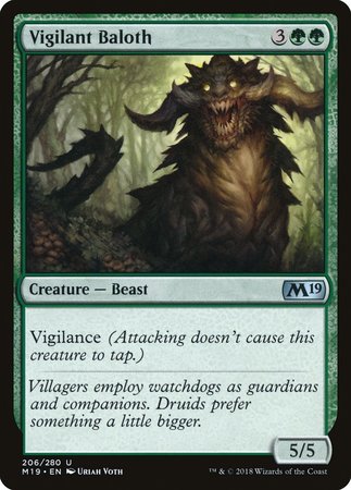 Vigilant Baloth [Core Set 2019] Online now