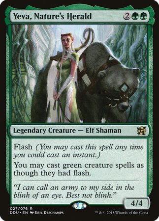 Yeva, Nature s Herald [Duel Decks: Elves vs. Inventors] For Discount