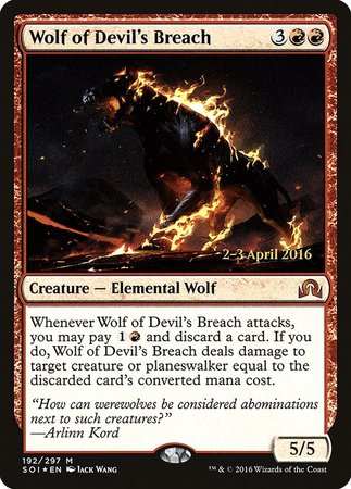 Wolf of Devil s Breach [Shadows over Innistrad Promos] on Sale